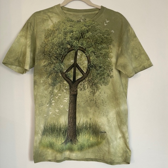 The Mountain Peace Tree T-Shirt Size Small - Picture 1 of 6
